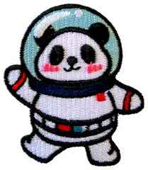 Panda astronaute