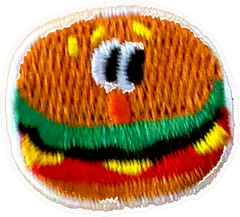 Burger souriant